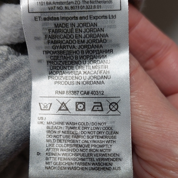 ADIDAS Gray Pullover Hoodie - Picture 6 of 8